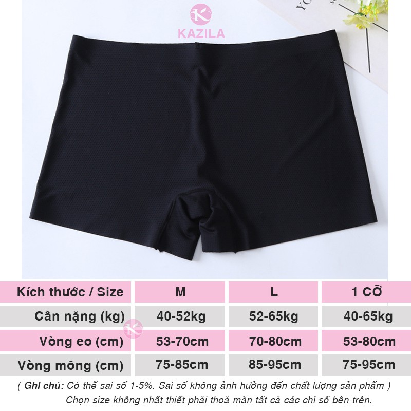 [Mã WASTDEP giảm 5K đơn bất kì] Quần mặc trong váy kín đáo freesize, quần mặc váy su đúc bigsize thoáng khí Kazila QLV1 | BigBuy360 - bigbuy360.vn