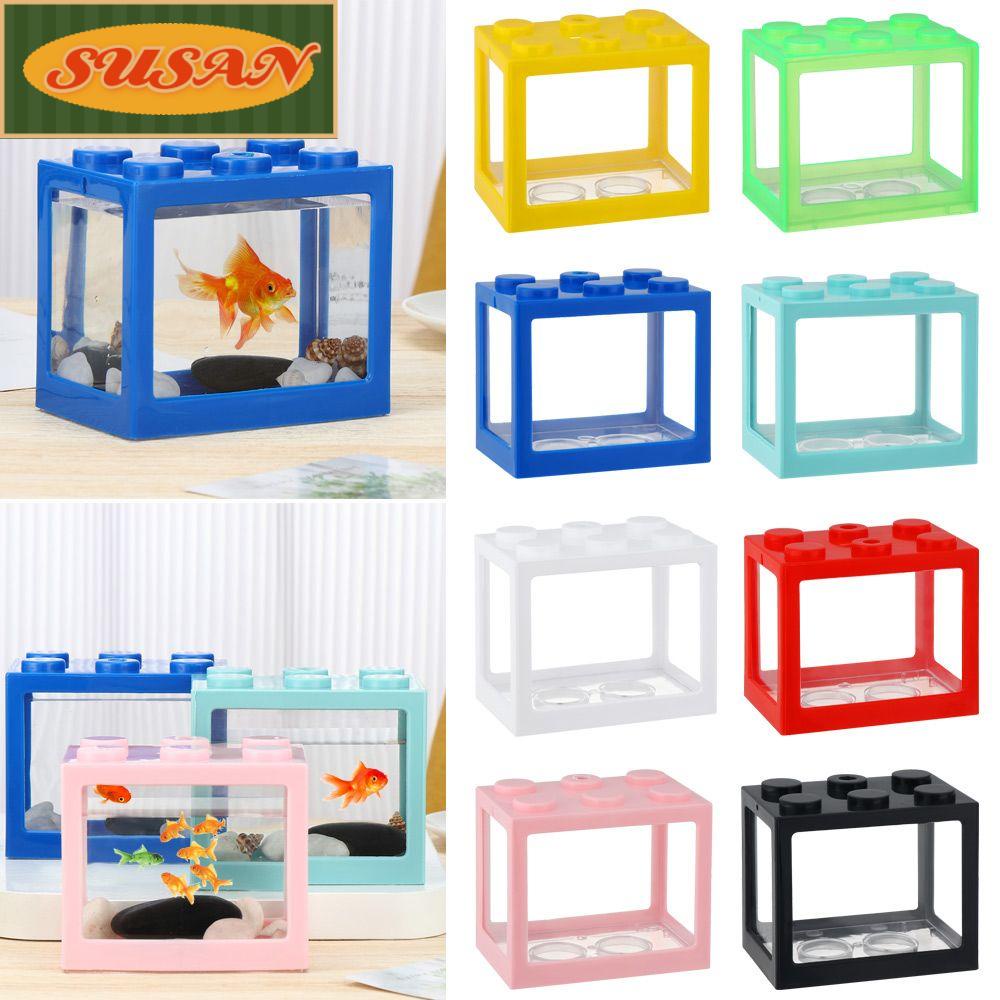 Bể nuôi cá hình khối lắp ráp bằng PVC để làm quà tặng trang trí