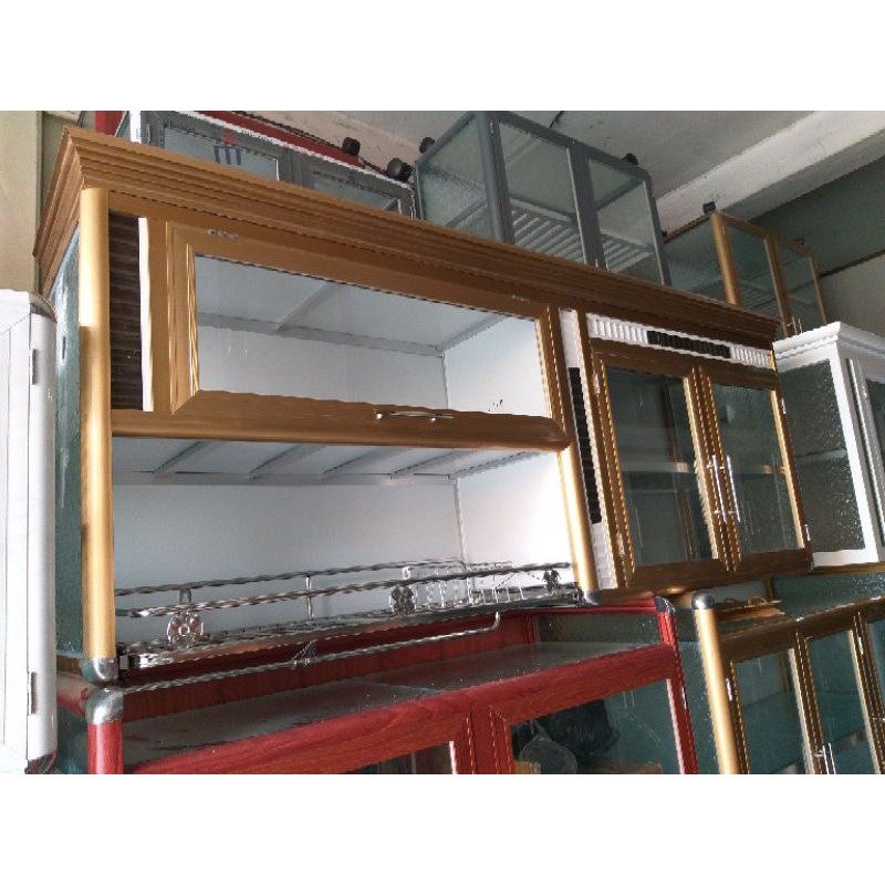 Tủ nhôm kính chén bát loại treo tường cao cấp.