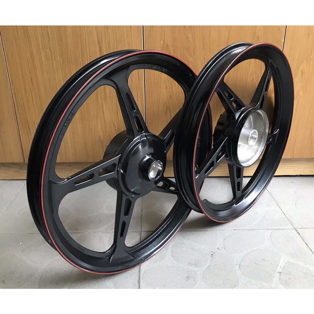 MÂM VÀNH ĐÚC 5 CÂY LỚN CHỈ ĐỎ ZIN YAMAHA SIRIUS JUPIPTER TAURUS ĐÙM GẮN ZIN THEO XE KHÔNG CHẾ CHÁO