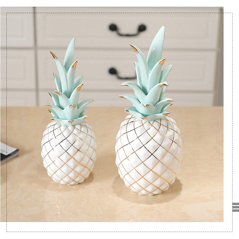 Bộ 2 tượng trang trí Savor Pineapple