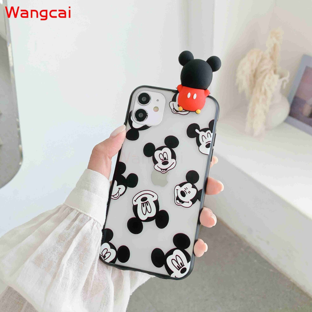 Ốp điện thoại nhám hình Mickey Minnie cho Xiaomi Poco X2 Mi Note 10 CC9 9T Pro CC9e A3 A2 8 Lite 9 SE A1 Pocophone F1