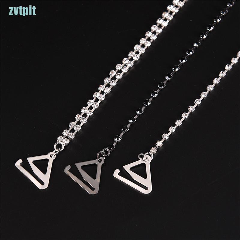 2 dây áo ngực đính đá kim cương giả bằng kim loại 1 / 2row có thể điều chỉnh