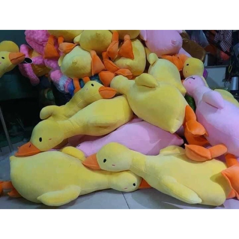 Gối ôm con vịt, gấu bông con vịt trầm cảm, vịt vàng thú bông size 45cm