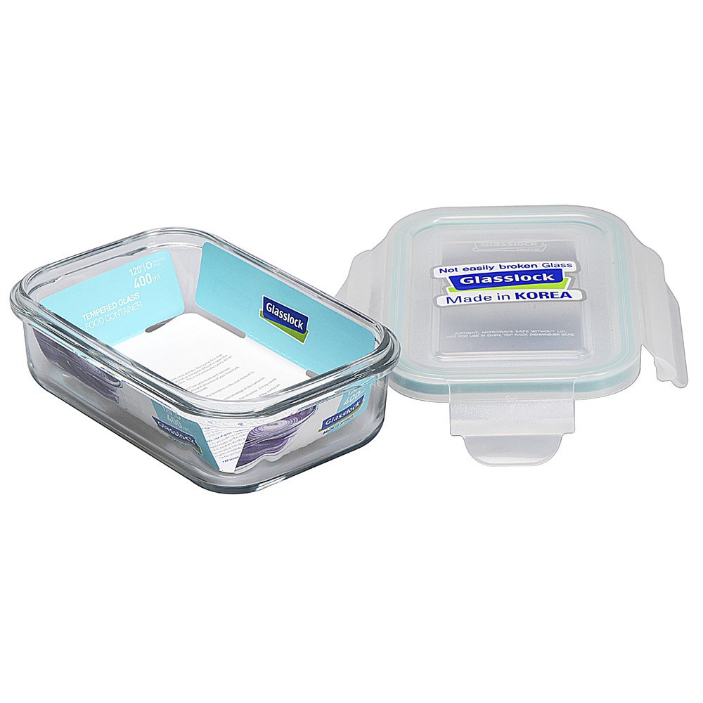 Bộ 2 Hộp Thủy Tinh Glasslock Lunch100 1000ml Và Túi Giữ Nhiệt