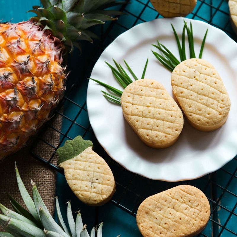 Khuôn nhấn bánh dứa các hình