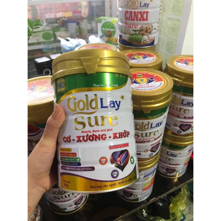 Sữa Goldlay Sure xương khớp 900g - Ngừa loãng xương, tiểu đường