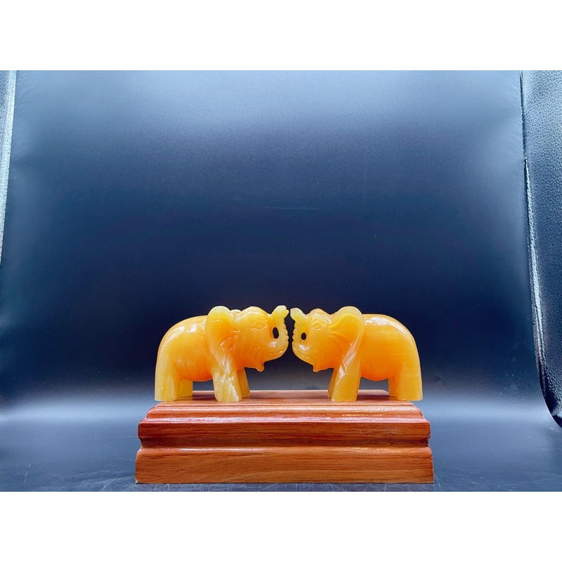 Cặp Voi Đá Ngọc Hoàng Long Phong Thuỷ