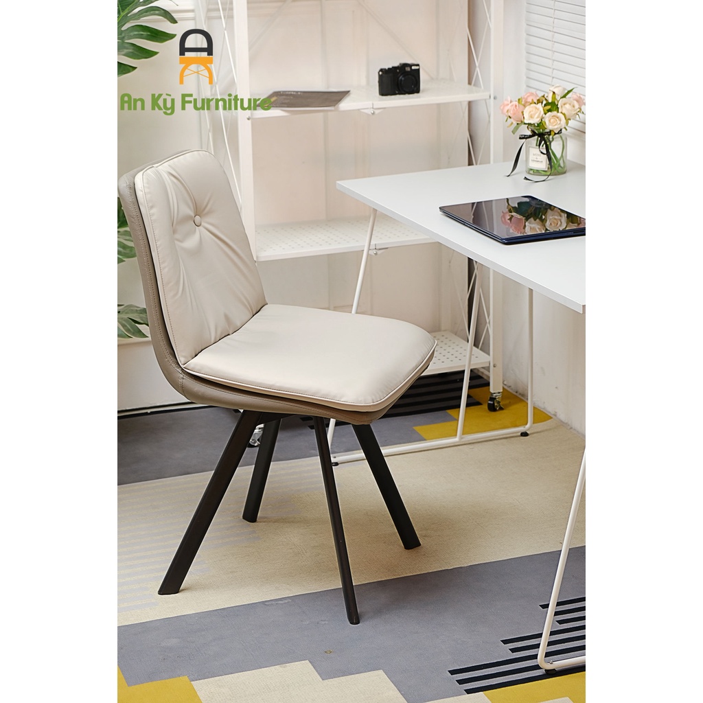 Ghế Ăn Levi 185 Bọc Da Simili Cao Cấp Chân Sơn Tĩnh Điện