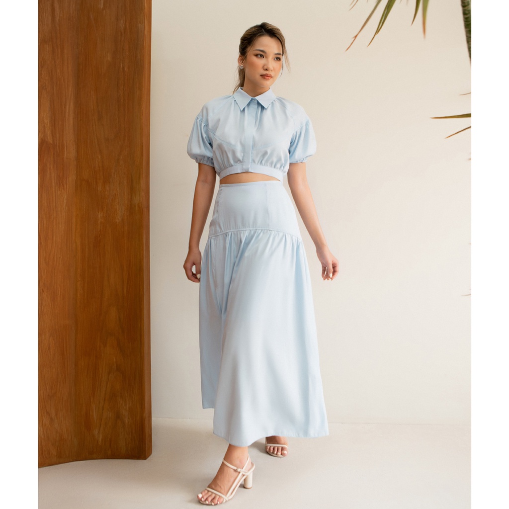 Des Fleurs - Chân váy xẻ tà Jenny Maxi Split Skirt