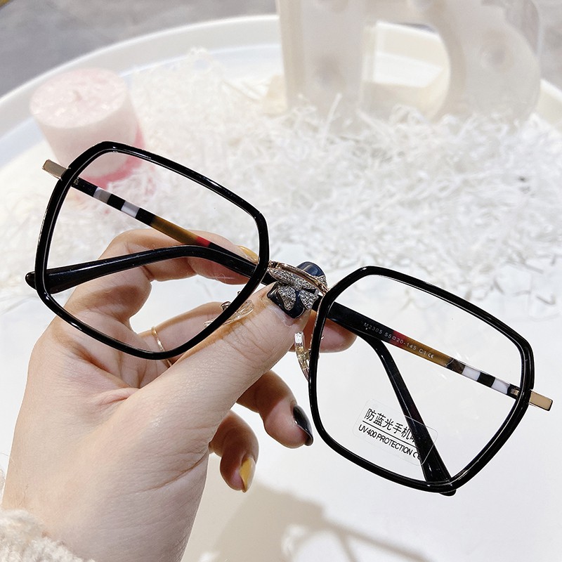 Mắt Kính Gọng Vuông Chống Ánh Sáng Xanh Thời Trang Cho Nam Nữjz2305