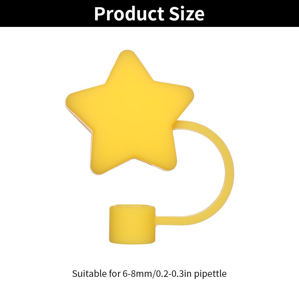 Nắp đậy ống hút silicon chống bụi chống văng nước hoạt hình có thể tái sử dụng dùng trong nhà bếp