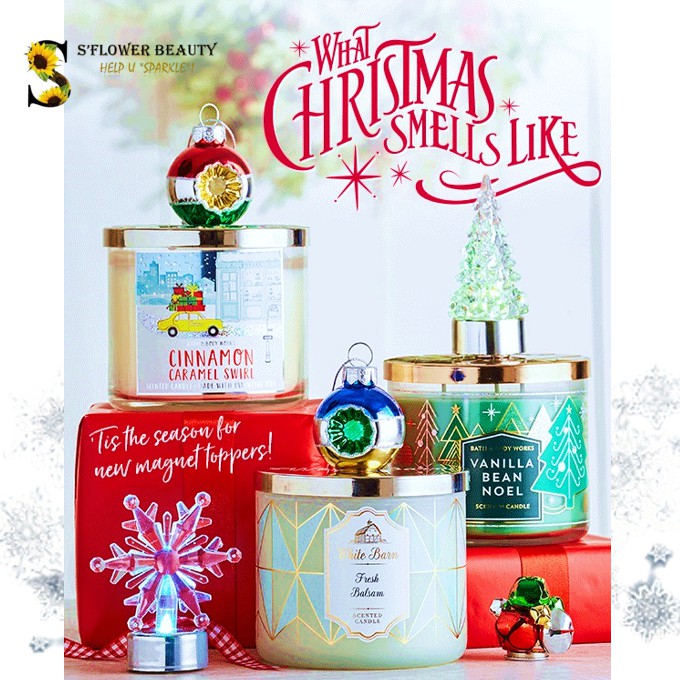 ❄️ BST XMAS 2020 |  Nến Thơm 3 Tim Chiết Xuất Tinh Dầu Thiên Nhiên Bath &amp; Body Works Scented Candle (411g)