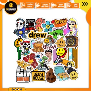 Sticker Dán Nón Bảo Hiểm , Dán Sổ Tay Chất Liệu PVC Chống Thấm Nước Chủ Đề Drew
