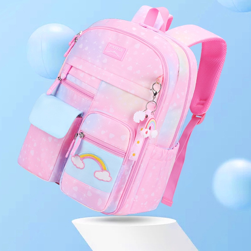 Ba Lô Đi Học Màu gradient Xinh Xắn Cho Bé