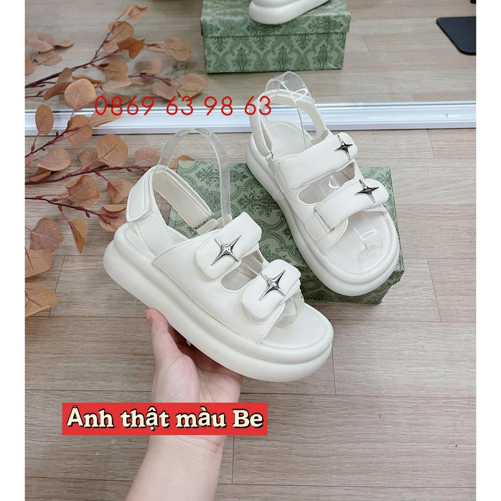 Sẵn_Hàng Quảng Châu_Sandal nữ đế bánh mì 4 phân, quai dấu cộng