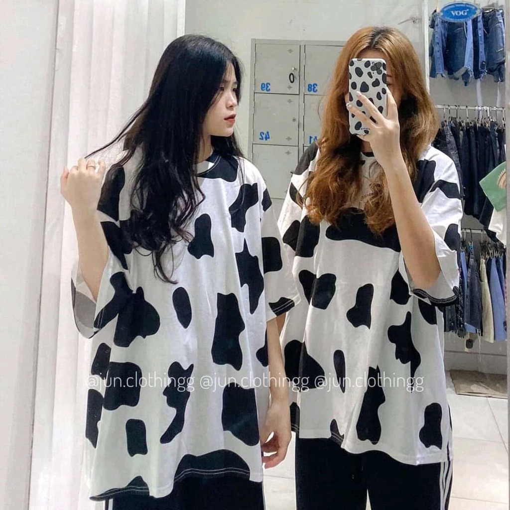 [Mã 44FASHIONSALE1 giảm 10K đơn 50K] [Rẻ Vô Địch] Áo bò sữa thun unisex tay lỡ form rộng CaMa Store M05