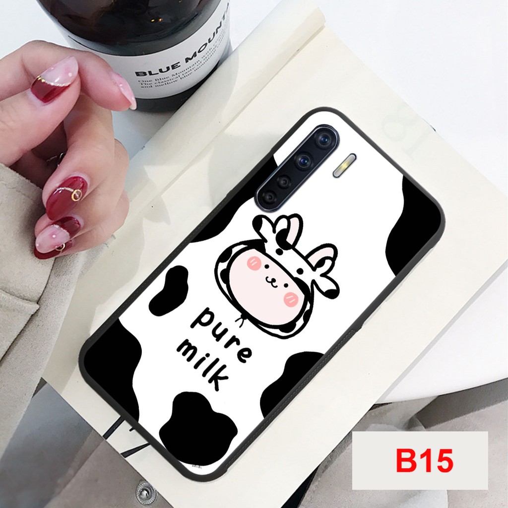 ỐP LƯNG A91/RENO 3 IN HÌNH BÒ SỮA SIÊU CUTE