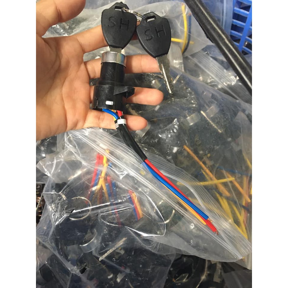 Khoá điện lẻ dành cho xe đạp điện 2 yên, xe 133M, Xmen