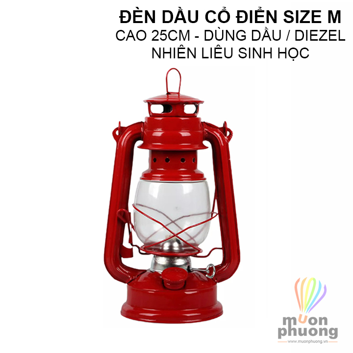 Đèn dầu cổ điển đèn bão đèn treo ngoài trời cắm trại dã ngoại vintage retro size lớn - MUÔN PHƯƠNG SHOP