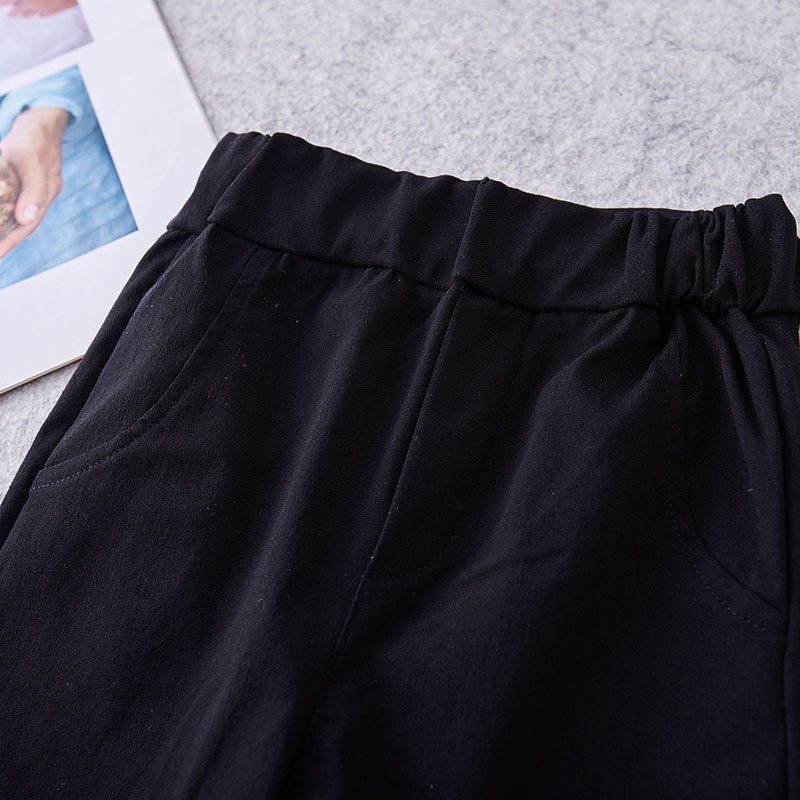 Quần Legging Đen Phong Cách Hàn Quốc Thời Trang Mùa Hè Cho Bé Gái 1-6 Tuổi