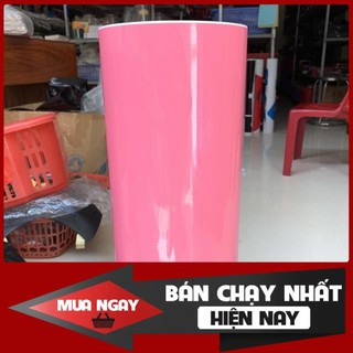 Giấy decal sơn màu hồng cán 3 lớp cao cấp khổ cao 60cm x dài 1m