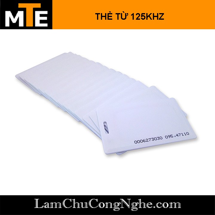 Thẻ từ RFID 125Khz loại dày 1.8mm- thẻ ID chip TK4100 dùng làm thẻ nhân viên, thang máy ...