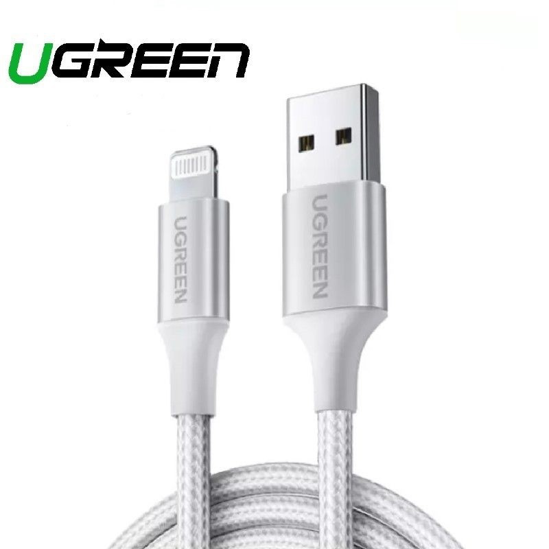 Dây sạc iPhone,ipad - Cáp USB 2.0 sang Lightning Ugreen 30584 dài 1m chuẩn MFi chính hãng