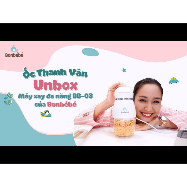 Máy xay ăn dặm đa năng bonbebe bb03 - Cối Thủy Tinh