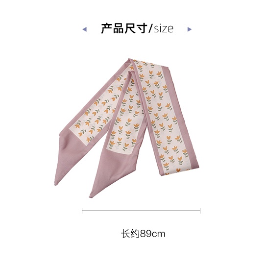 Khăn Choàng Cổ Bằng Lụa Màu Xanh Lá Thiết Kế Mới Thời Trang