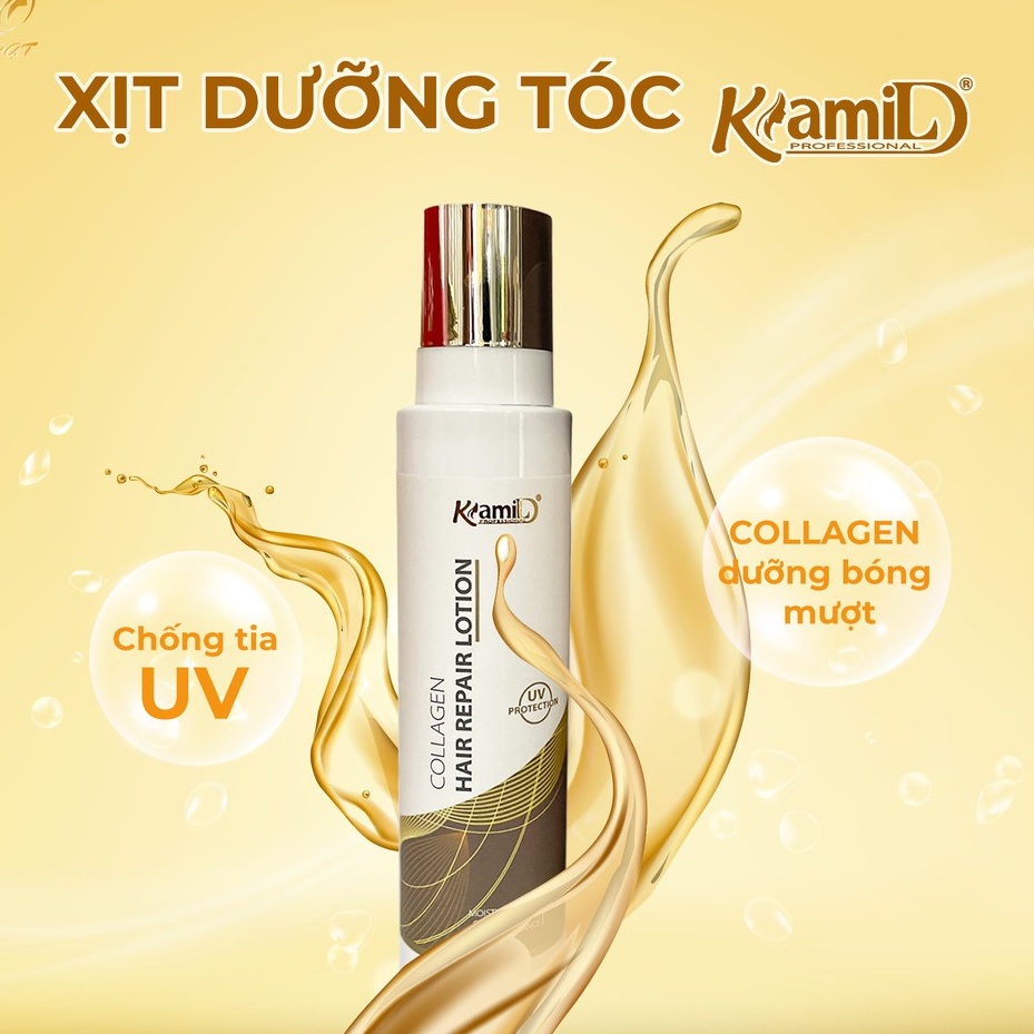 Xịt dưỡng tóc collagen dạng sữa chăm sóc tóc chuyên sâu, dưỡng tóc hương nước hoa siêu mượt