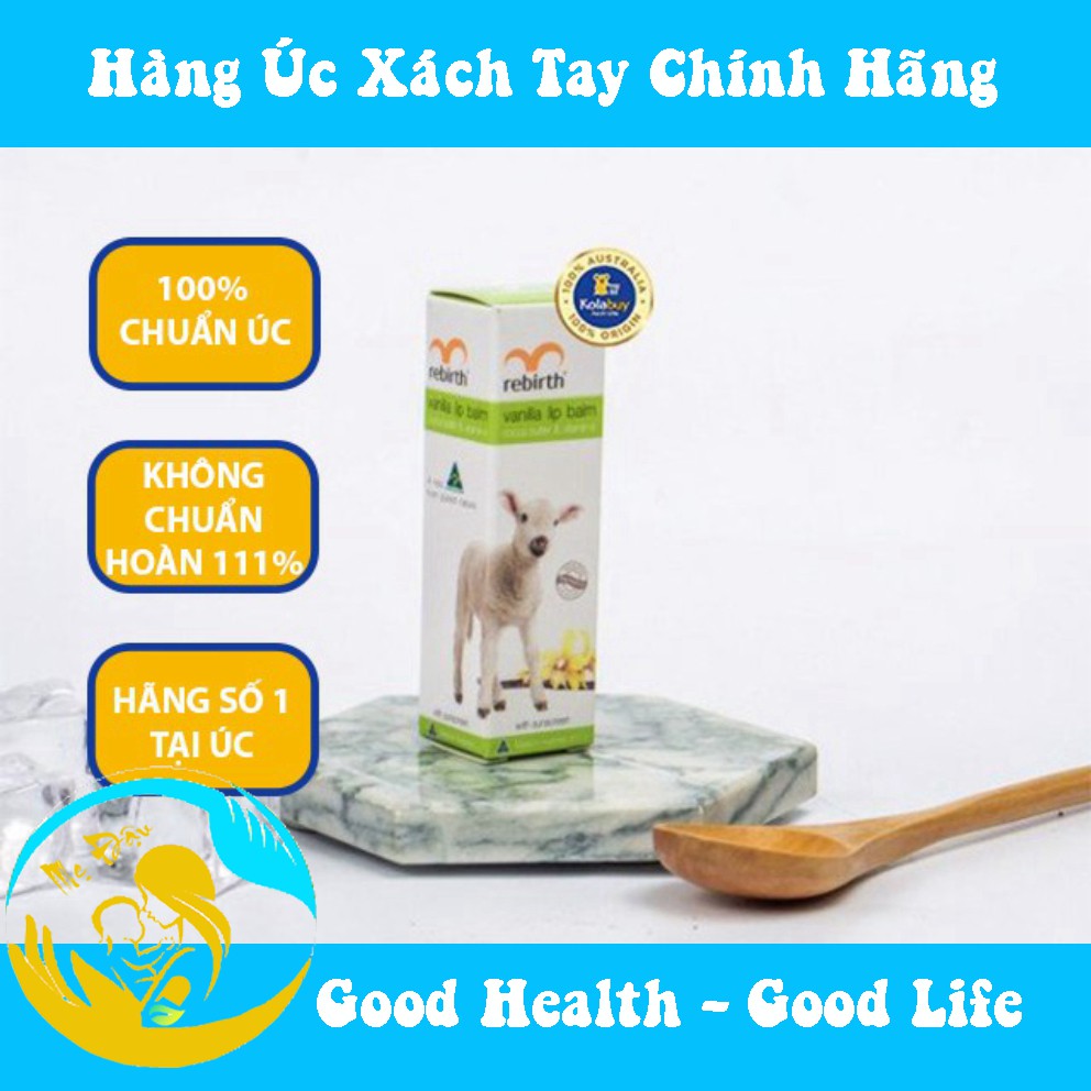 Son dưỡng môi Nhau thai cừu của Úc Rebirth Lip Balm 3.7g