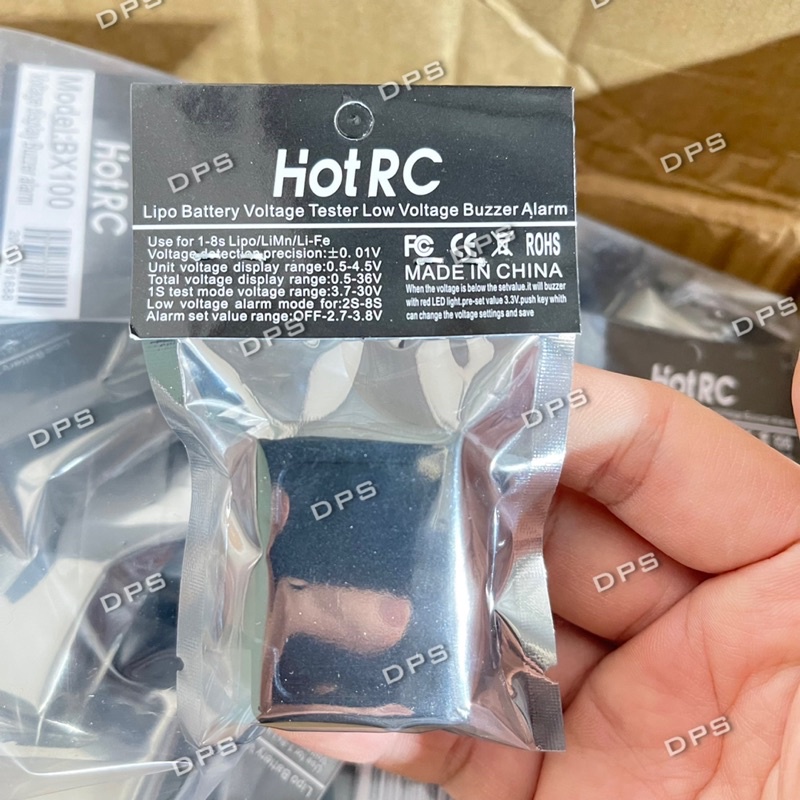 Đồng hồ báo điện áp pin 1-8s, Đo pin BX100