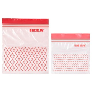 Hộp túi zip 60 chiếc/plastic bag ikea