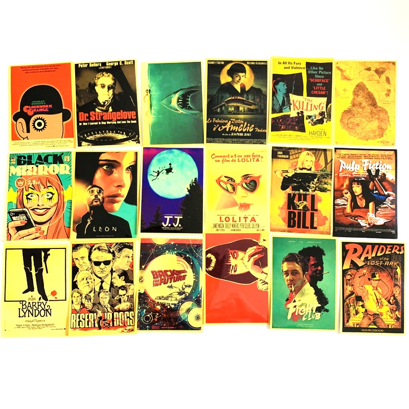 ❉ Classical Movie Retro Mini Poster Series 02 Stickers ❉ 54Pcs/Set Waterproof DIY Fashion Doodle Decal Stickers