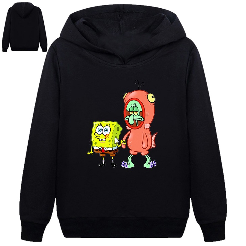 SpongeBob Boy Hoodie Trẻ em Áo khoác Nữ Áo khoác Trẻ em