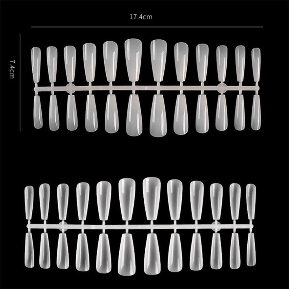 [Hàng mới về] Set 120 móng tay giả trong suốt dùng trang trí móng nghệ thuật nhiều màu sắc