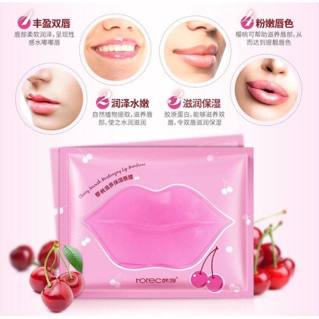 Mặt Nạ Dưỡng Môi tinh chất Cherry hàng Nội địa Trung chính hãng giúp căng bóng, xóa thâm môi | BigBuy360 - bigbuy360.vn