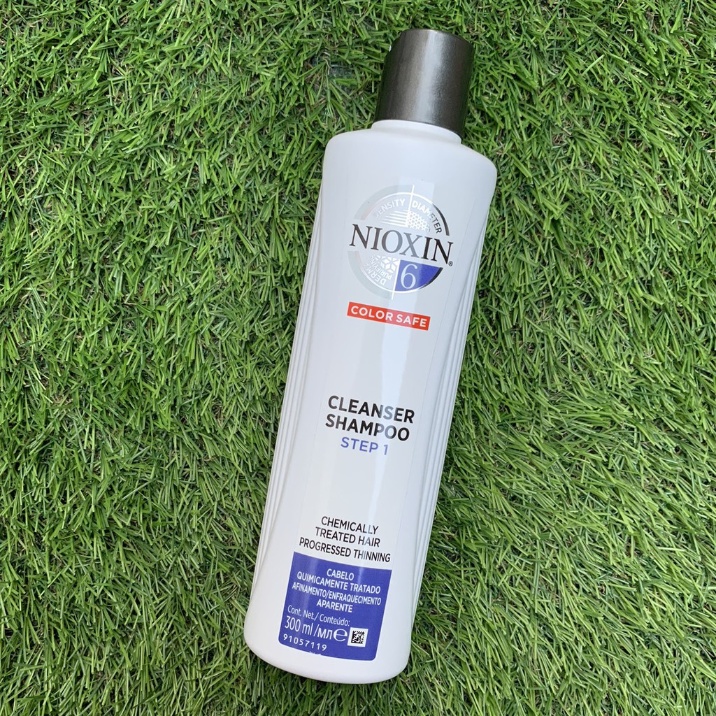 Dầu gội Nioxin 6 Cleanser Progressed Thinning Shampoo cho tóc uốn duỗi tẩy có dấu hiệu thưa rụng 300