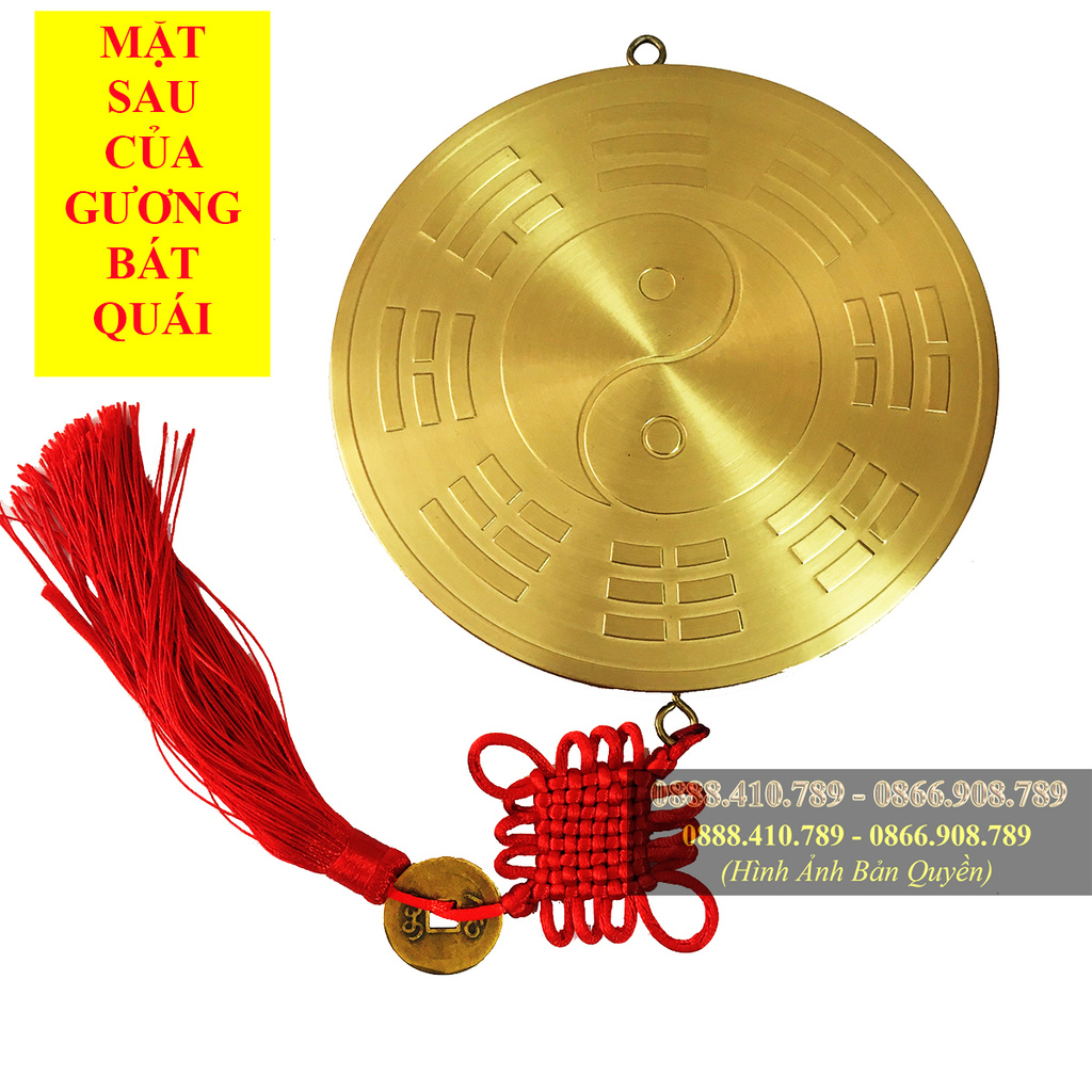 Gương Bát Quái đồng cầu lồi - Gương cầu lồi đồng nguyên chất
