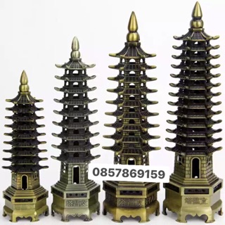 Tháp Văn Xương 9 tầng 18cm bằng đồng