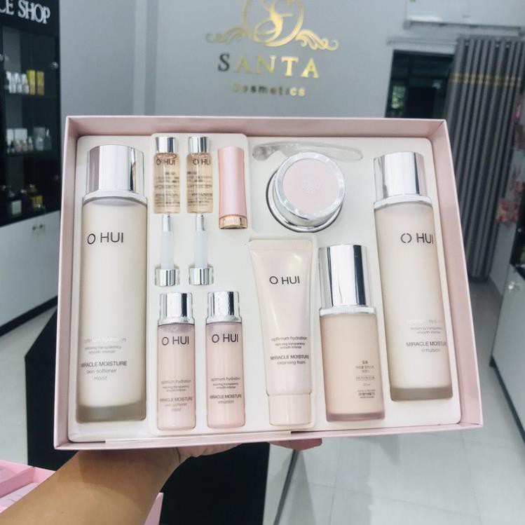 [FREESHIP] SET DƯỠNG ẨM DA TRẮNG HỒNG Ohui Miracle Moisture Special Set ( 8 sản phẩm)