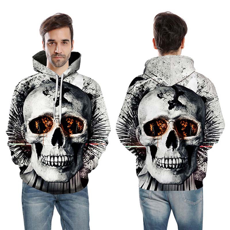 áo thun hoodie 3d đầu lâu Mã: NT1987