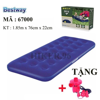 Đệm hơi đơn BESTWAY 76cm X 181cm X 22cm 67000 KÈM BƠM ĐIỆN