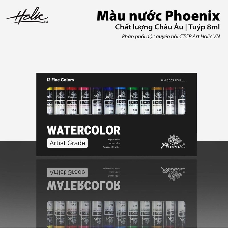 Màu nước Phoenix Artist Grade chất lượng cao