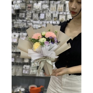 HOA LỤA BÓ SIÊU XINH( ảnh thật )