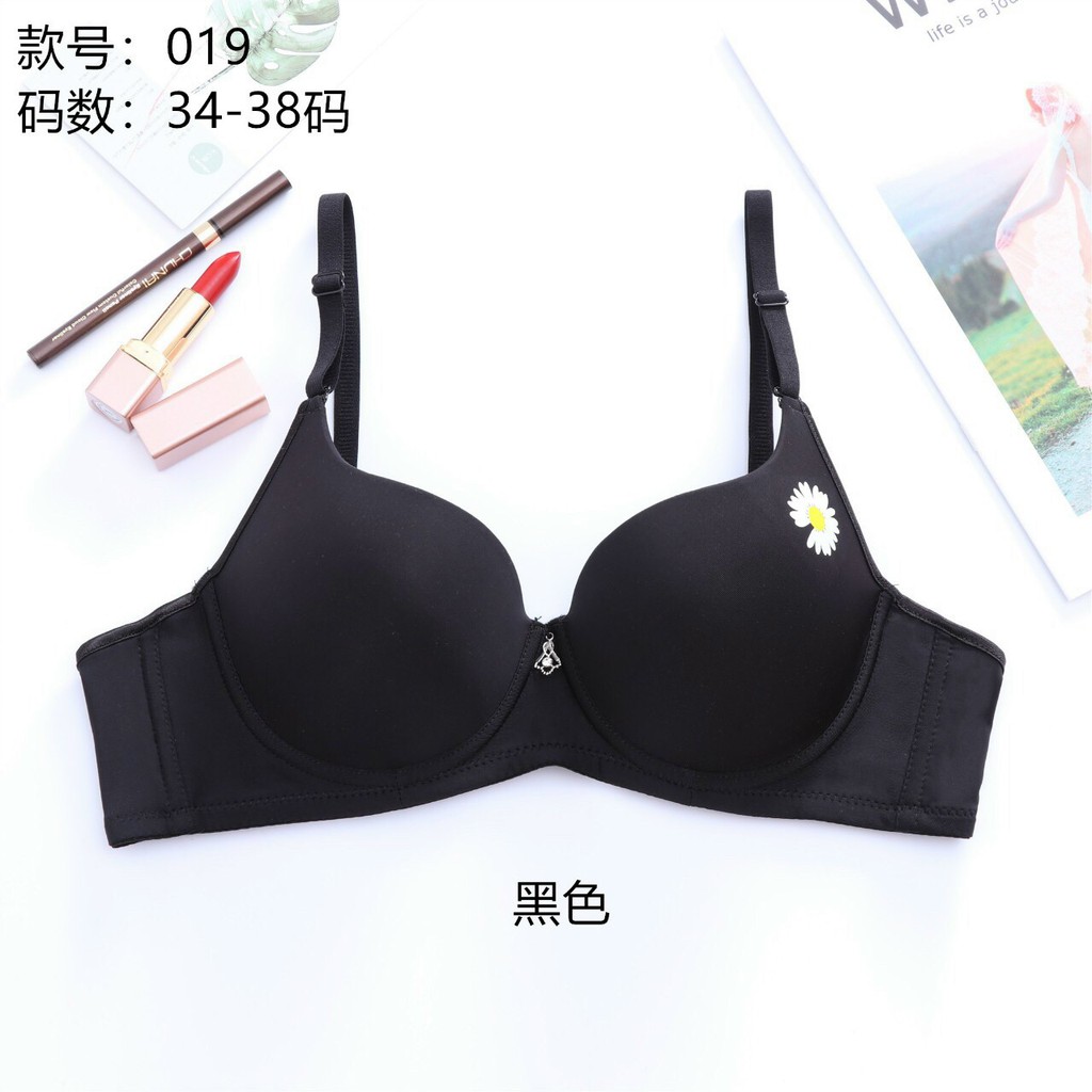 Sale OFF50%: Áo ngực cotton 365 Hoa cúc có gọng  - quả ôm dệm nâng 2,5 cm chống xệ ngực( 34. 36. 38)