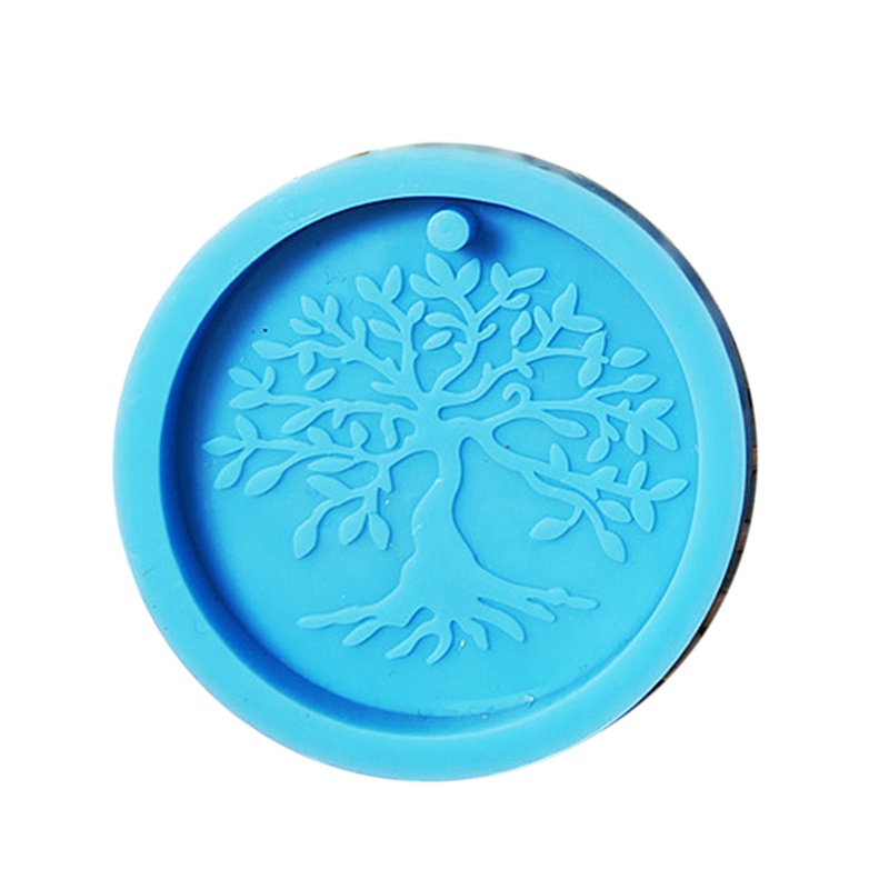 Khuôn Silicone Hình Tròn Làm Móc Khóa Epoxy Resin DIY