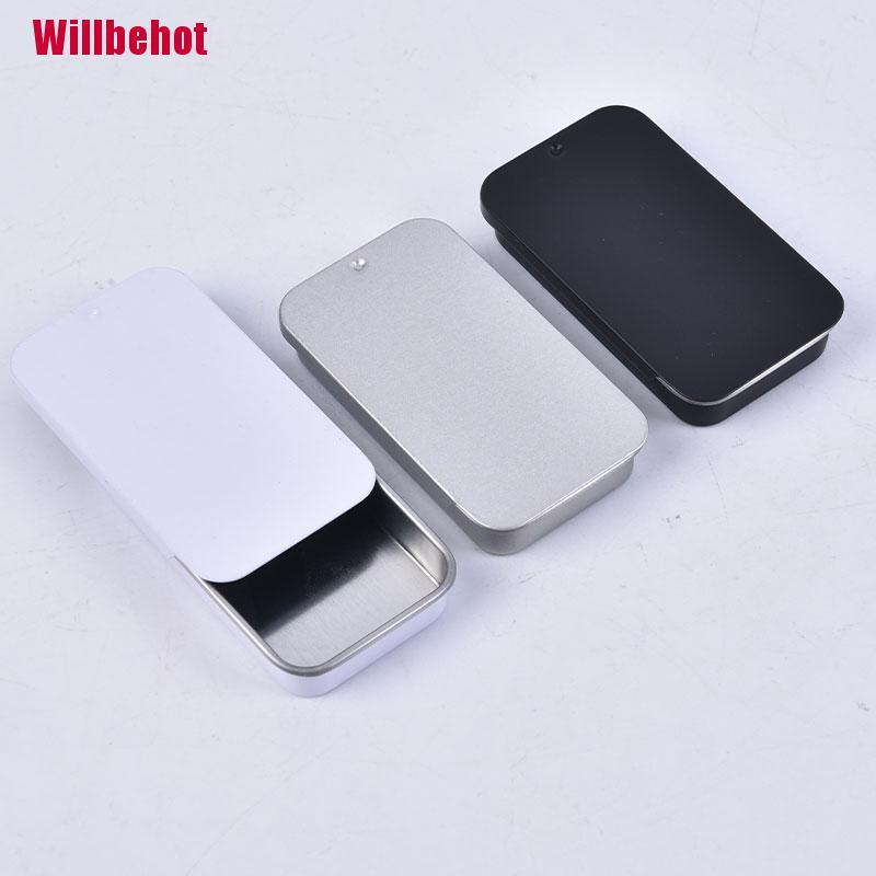 Hộp sắt mini có nắp trượt đa năng tiện lợi