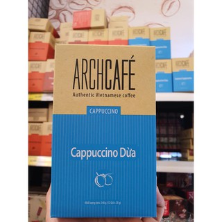 Cà phê cappuccino dừa - cafe hoà tan archcafé hsd 04/2022